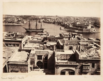 Lot 72 - Naval Album. A British naval photograph album, 1870s