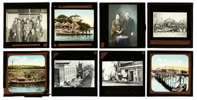 Lot 163 - Japan. A collection of 60 magic lantern slides of Japan, 1880s-1900
