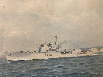 Lot 322 - Tufnell (Eric Erskine Campbell 1888-1978). HMS Brocklesby, together with SS 'Crosshill'