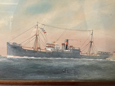 Lot 322 - Tufnell (Eric Erskine Campbell 1888-1978). HMS Brocklesby, together with SS 'Crosshill'