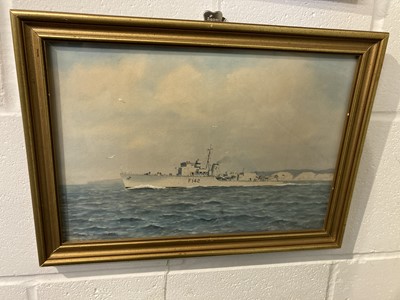 Lot 322 - Tufnell (Eric Erskine Campbell 1888-1978). HMS Brocklesby, together with SS 'Crosshill'