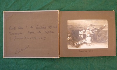 Lot 68 - Middle East. A small complete album of 24 window-mounted photographs, by G. R. Hughes