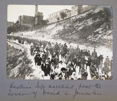 Lot 68 - Middle East. A small complete album of 24 window-mounted photographs, by G. R. Hughes