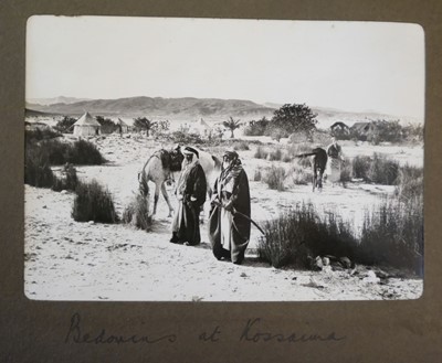 Lot 68 - Middle East. A small complete album of 24 window-mounted photographs, by G. R. Hughes