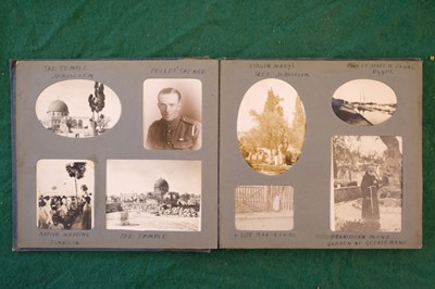 Lot 68 - Middle East. A small complete album of 24 window-mounted photographs, by G. R. Hughes