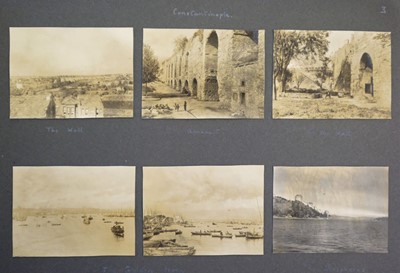 Lot 68 - Middle East. A small complete album of 24 window-mounted photographs, by G. R. Hughes