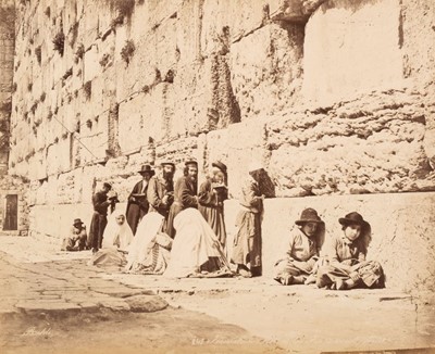 Lot 69 - Middle East. An album containing 52 mounted photographic views, circa 1880s