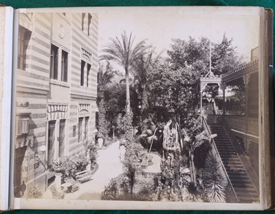 Lot 67 - Middle East & North Africa. A group of 4 photograph albums, circa 1870s/1890s