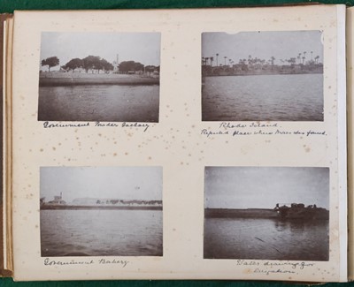 Lot 67 - Middle East & North Africa. A group of 4 photograph albums, circa 1870s/1890s