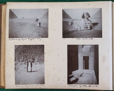 Lot 67 - Middle East & North Africa. A group of 4 photograph albums, circa 1870s/1890s