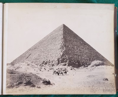 Lot 67 - Middle East & North Africa. A group of 4 photograph albums, circa 1870s/1890s