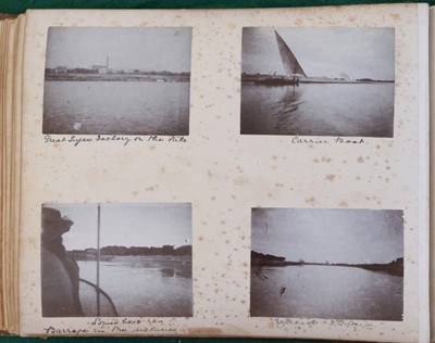 Lot 67 - Middle East & North Africa. A group of 4 photograph albums, circa 1870s/1890s