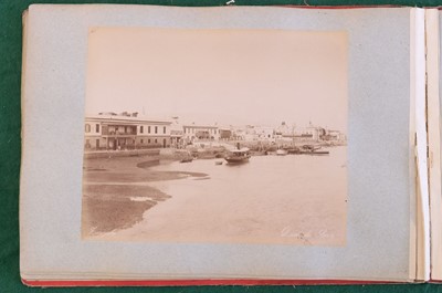 Lot 67 - Middle East & North Africa. A group of 4 photograph albums, circa 1870s/1890s