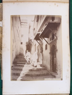 Lot 67 - Middle East & North Africa. A group of 4 photograph albums, circa 1870s/1890s