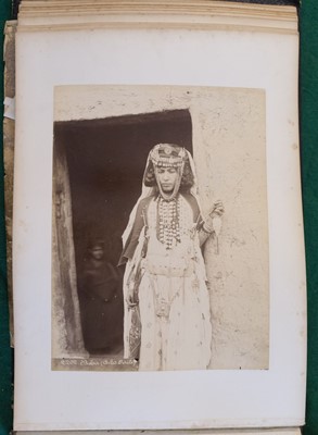 Lot 67 - Middle East & North Africa. A group of 4 photograph albums, circa 1870s/1890s