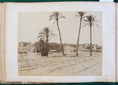 Lot 67 - Middle East & North Africa. A group of 4 photograph albums, circa 1870s/1890s