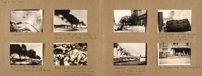 Lot 26 - China. An album of approximately 175 window-mounted gelatin silver print snapshots, circa 1937