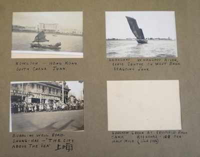 Lot 26 - China. An album of approximately 175 window-mounted gelatin silver print snapshots, circa 1937