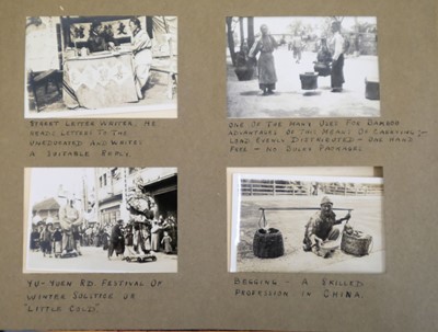 Lot 26 - China. An album of approximately 175 window-mounted gelatin silver print snapshots, circa 1937