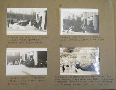 Lot 26 - China. An album of approximately 175 window-mounted gelatin silver print snapshots, circa 1937