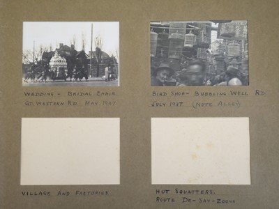 Lot 26 - China. An album of approximately 175 window-mounted gelatin silver print snapshots, circa 1937