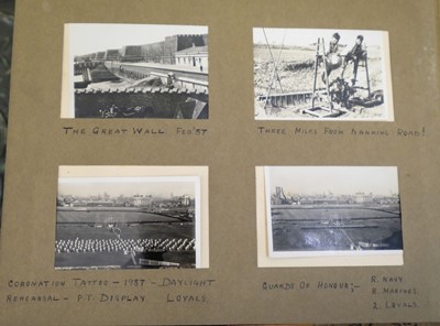 Lot 26 - China. An album of approximately 175 window-mounted gelatin silver print snapshots, circa 1937