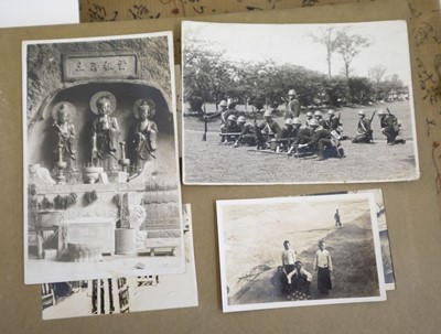 Lot 26 - China. An album of approximately 175 window-mounted gelatin silver print snapshots, circa 1937