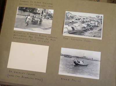 Lot 26 - China. An album of approximately 175 window-mounted gelatin silver print snapshots, circa 1937