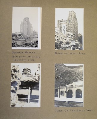 Lot 26 - China. An album of approximately 175 window-mounted gelatin silver print snapshots, circa 1937