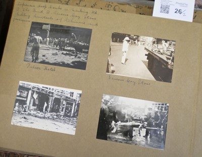 Lot 26 - China. An album of approximately 175 window-mounted gelatin silver print snapshots, circa 1937