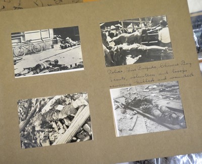 Lot 26 - China. An album of approximately 175 window-mounted gelatin silver print snapshots, circa 1937