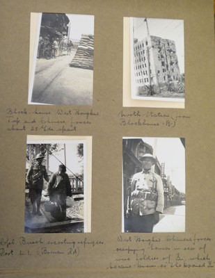 Lot 26 - China. An album of approximately 175 window-mounted gelatin silver print snapshots, circa 1937