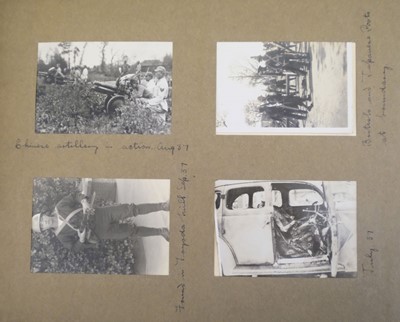 Lot 26 - China. An album of approximately 175 window-mounted gelatin silver print snapshots, circa 1937