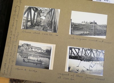 Lot 26 - China. An album of approximately 175 window-mounted gelatin silver print snapshots, circa 1937