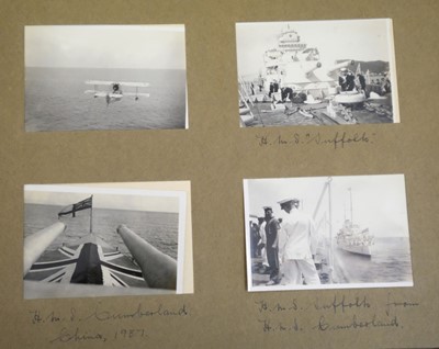 Lot 26 - China. An album of approximately 175 window-mounted gelatin silver print snapshots, circa 1937