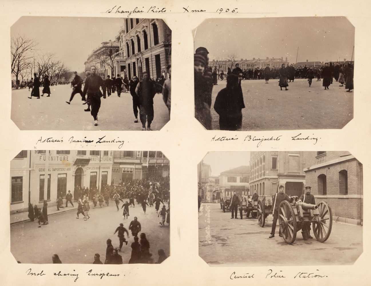 Lot 58 - Hong Kong. An album of 50 photographs of Hong Kong and Japan