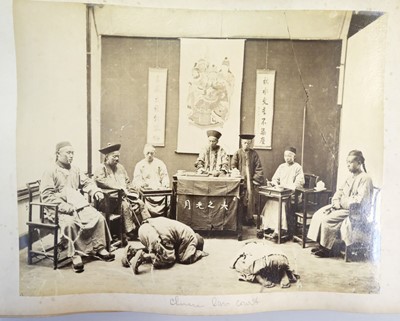Lot 58 - Hong Kong. An album of 50 photographs of Hong Kong and Japan
