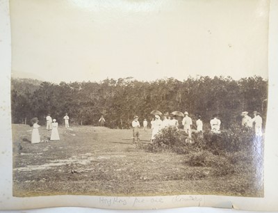 Lot 58 - Hong Kong. An album of 50 photographs of Hong Kong and Japan
