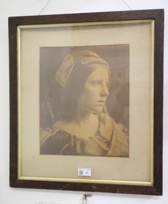 Lot 11 - Cameron (Julia Margaret, 1815-1879). A Study of The Cenci, c. 1870