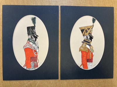 Lot 311 - Mollo (John, 1931-2017). A collection of 8 original watercolour silhouette profiles, circa 1999