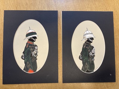 Lot 311 - Mollo (John, 1931-2017). A collection of 8 original watercolour silhouette profiles, circa 1999