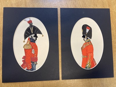 Lot 311 - Mollo (John, 1931-2017). A collection of 8 original watercolour silhouette profiles, circa 1999