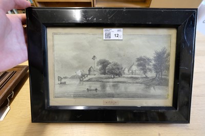 Lot 12 - India. Two views on the River Ganges and others