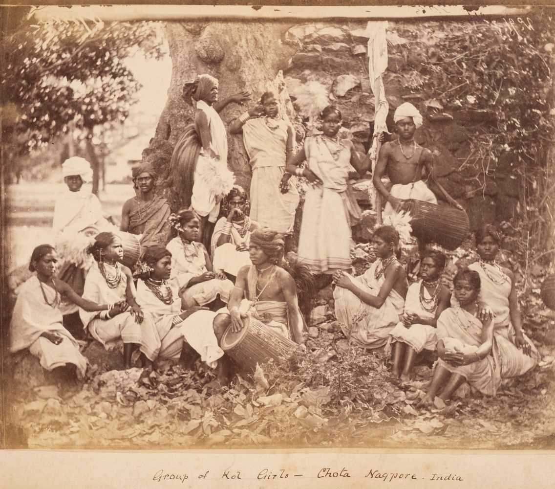 Lot 61 - India. An album of approximately 52 mounted albumen print photographs