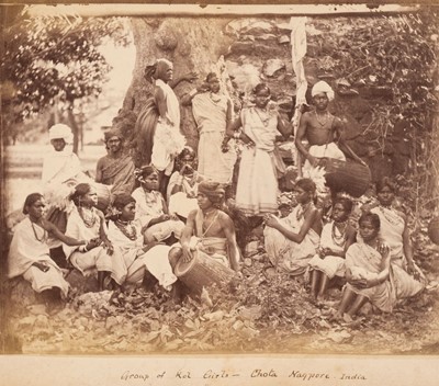 Lot 61 - India. An album of approximately 52 mounted albumen print photographs