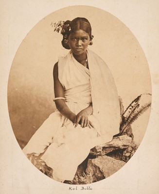 Lot 61 - India. An album of approximately 52 mounted albumen print photographs