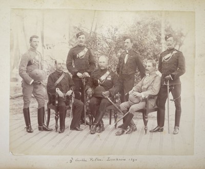 Lot 61 - India. An album of approximately 52 mounted albumen print photographs
