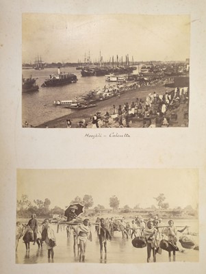 Lot 61 - India. An album of approximately 52 mounted albumen print photographs