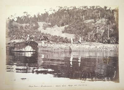 Lot 61 - India. An album of approximately 52 mounted albumen print photographs