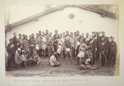 Lot 61 - India. An album of approximately 52 mounted albumen print photographs